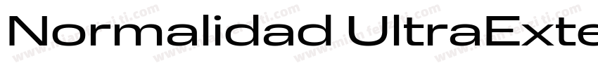 Normalidad UltraExtended Regular Re字体转换